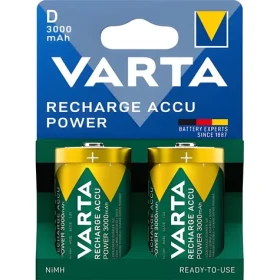 Varta RECHARGE Nabíjecí baterie D (HR20) / 1,2V / 3000 mAh / NiMH / 2 ks / v blistru (56720101412)