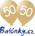 Balónek 50. narozeniny zlatý metalický Balonky.cz Balónek 50. narozeniny zlatý metalický Balonky.cz