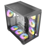 Antec C5 ARGB černá / ATX / 2x USB-A 3.2 / 1x USB-C 3.2 / 7x 120mm argb / bez zdroje / průhledná bočnice (0-761345-10033-5)