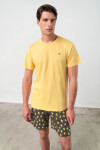 Vamp Dvoudílné pánské pyžamo 18610 Vamp yellow pollen