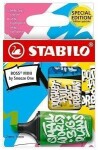 STABILO BOSS MINI by Snooze One - modrá, žlutá, zelená