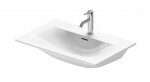 DURAVIT - Viu Umyvadlo 73x49 cm, s přepadem, s otvorem pro baterii, WonderGliss, bílá 23447300001