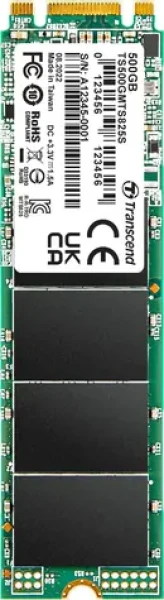 Transcend MTS825S 500GB / M.2 2280 SATA / RW: 530/480 MBps / IOPS: 55K/75K / MTBF 2.0mh / 3y (TS500GMTS825S)