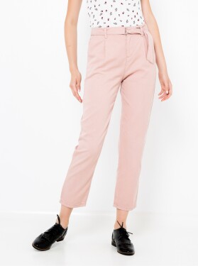 Světle růžové zkrácené kalhoty CAMAIEU - Dámské