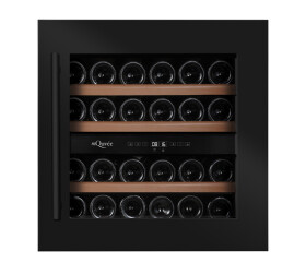 MQuvée vestavná vinotéka Winekeeper 25D - Push-pull černá
