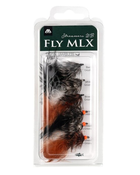 Mikado Sada umělých mušek Streamers Woolly Bugger Barbless 6ks,Mikado Sada umělých mušek Streamers Woolly Bugger Barbless 6ks