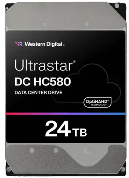 WD Ultrastar DC HC580 24TB / HDD / 3.5" / SCSI 12GBs / 7200RPM / 512MB cashe (0F62802)