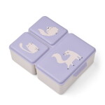 LIEWOOD Svačinový box Driss Cat / Warm lilac 1,2 l, fialová barva, plast