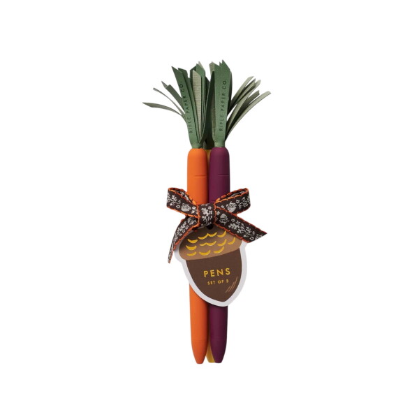 Rifle Paper Co. Sada propisek Tricolor Carrots – set 3 ks, multi barva, plast