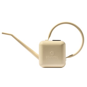 Sowvital Designová konvička Beige 1,25 l, krémová barva, kov