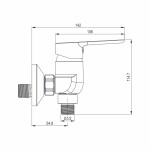 Mereo Sprchová nástěnná baterie, Zuna, 100 mm, bez příslušenství, chrom CB601A03Z