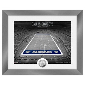 Obraz Dallas Cowboys NFL Art Deco Stadium Silver Coin