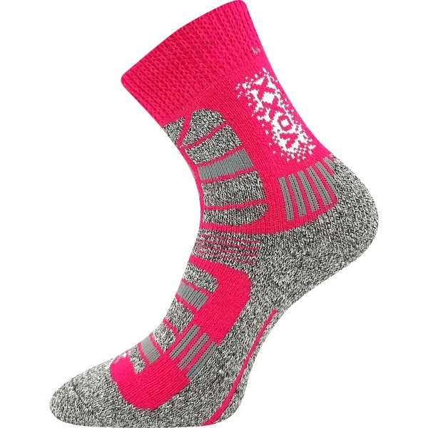 VOXX Ponožky dětské zimní TRACTION vlněné MAGENTA 20-24 119527