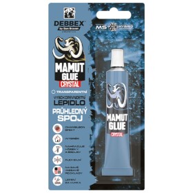 Montážní lepidlo MAMUT GLUE Crystal, tuba 25ml, transparentní, DEBBEX
