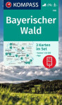Bayerischer Wald 1:50 000 / sada 3 turistických map KOMPASS 198