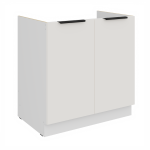 Spodní skříňka pod dřez Aria 80 ZL 2F BB Barva korpusu: Dub artisan, Barva dvířek: WH - Crystal white AFM