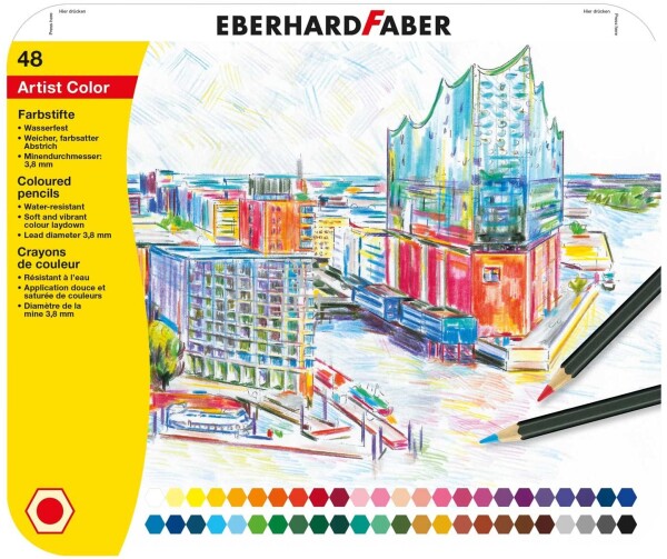 Eberhard Faber Eberhard Faber, 516148, sada uměleckých pastelek, 48 ks