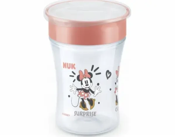 NUK hrnek Magic Cup s víčkem 230ml / červená (10255024)