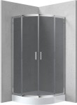 DEANTE - Sprchový kout Funkia, čtvrtkruh, s vaničkou, 90x90 cm KYPZ451K