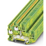 Phoenix Contact 3210897 dvojitá svorka na ochranný vodič 5.2 mm rychlé připojení zelená, žlutá 50 ks