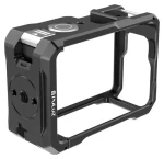 Puluz PU1074B / Kovové pouzdro / pro DJI Osmo Action 6 / Hliníková slitina / Cold shoe, 1/4" závit (PU1074B)