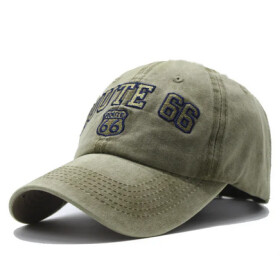 Kšiltovka Route 66 Logo snapback green