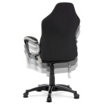 Herní židle, houpací mechanismus, černá látka, KA-L611 BLUE