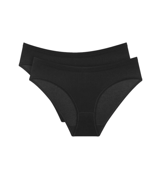 Dámské kalhotky Sense Of Cotton Tai 2P - BLACK - černé 0004 - TRIUMPH BLACK 40