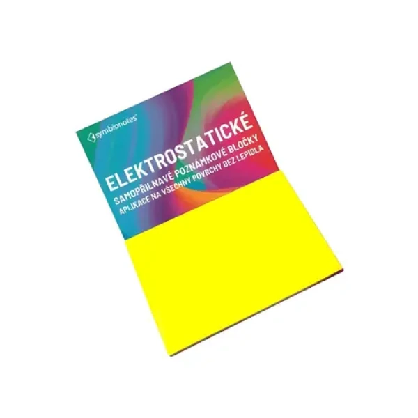 SYMBIO Elektrostatické bločky Symbionotes žluté / 70x100 mm / 100 listů / bez lepidla (SYNT70100J100)