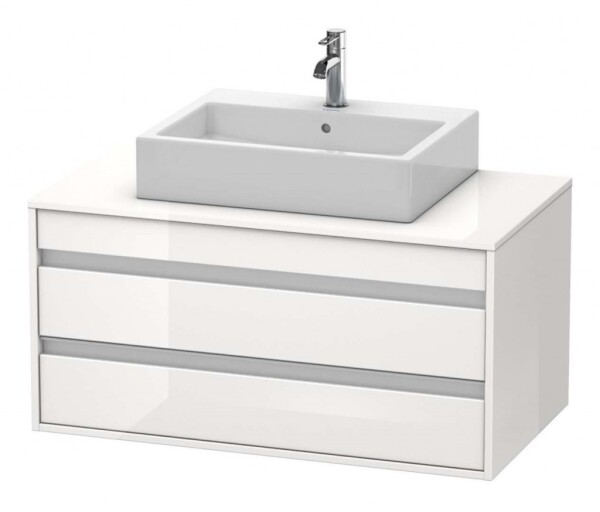 DURAVIT - Ketho Umyvadlová skříňka 50x100x55 cm, 2 zásuvky, lesklá bílá KT665502222
