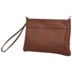 Módní dámská kožená mini crossbody kabelka Kaliopi, hnědá