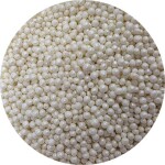 Cukrovo-rýžové perly bílé perleťové 3-4mm 80g - I LOVE CAKES