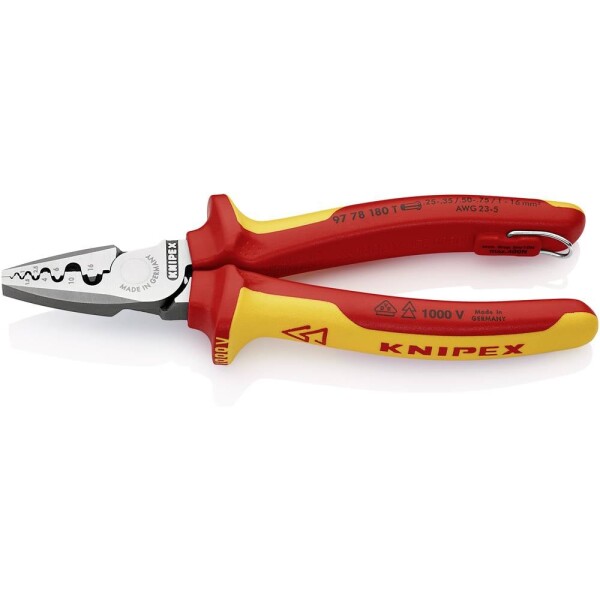 Knipex Knipex-Werk 97 78 180 T krimpovací kleště dutiny na kabely , 0.25 do 16 mm²