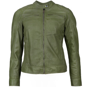 Dámská Kožená Bunda Gromenico Brixton Zelená Velikost: S