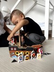 Mamido Dřevěná pirátská loď s figurkami – Dobrodružství na moři