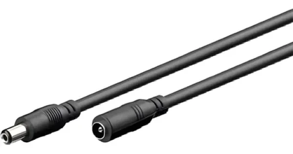 PremiumCord Prodlužovací napájecí kabel 5,5/2,1 mm / Napájecí kabel / 3 m / Samice-samec (cn-06)