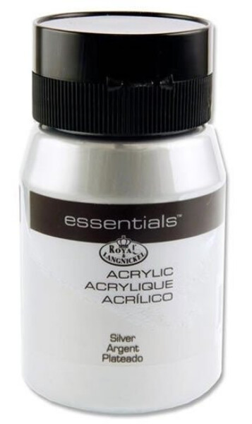 Royal Langnickel Akrylová barva 500ml SILVER