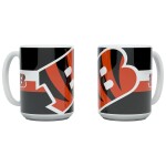 Hrnek Cincinnati Bengals NFL Triple Logo Jumbo (450 ml)