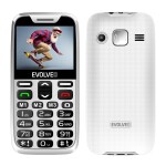 EVOLVEO EasyPhone XR, mobilní telefon pro seniory s nabíjecím stojánkem, bílý