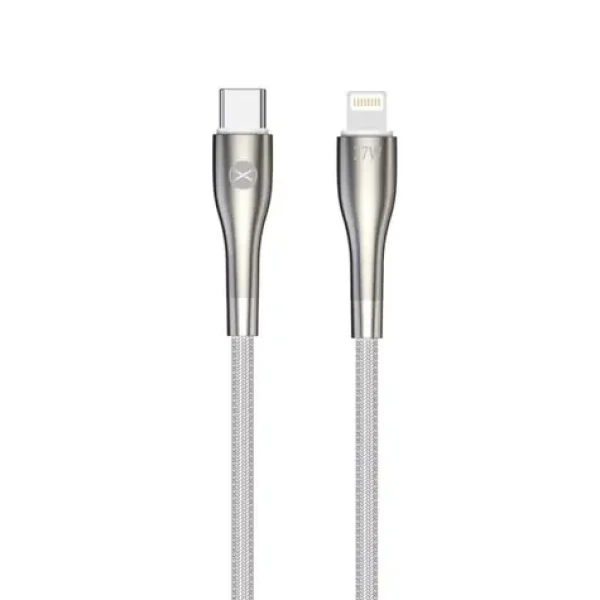 Forever Sleek Kabel USB-C (M) - Lightning (M) 1m bílá / 27W (5900495082701)