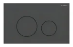 Geberit Sigma40 matná černá / Ovládání splachování / 2-činné splachování / nerezová ocel (115.628.14.1)