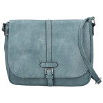 Trendy dámská koženková crossbody kabelka Relinda, džínově modrá