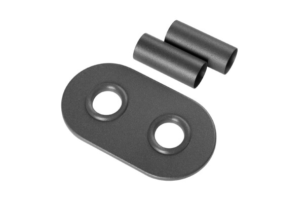 CERANO Krycí rozeta středového připojení radiátoru 50mm - grafitově šedá