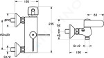 HANSA - Tempra Termostatická sprchová nástěnná baterie, chrom 08240202