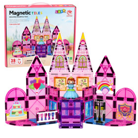 Mamido Magnetická stavebnice Zámek pro princeznu 38 dílků