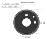 Instalační hlavice na vrt 125mm, 5/4", odvzdušnění, vývodka pro sondy - RedEd.cz