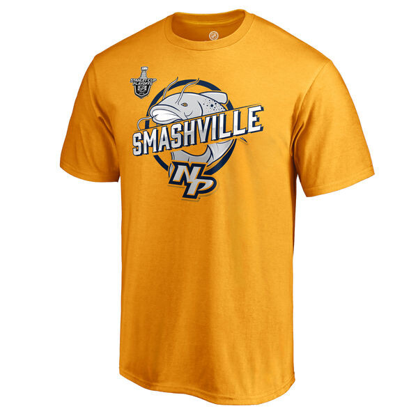 Fanatics Pánské Tričko Nashville Predators 2018 Stanley Cup Playoffs Bound Smashville Catfish Velikost: