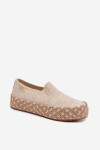 Dámské espadrilles na platformě s pletením Lee Cooper LCW-26-31-4332 béžové 38