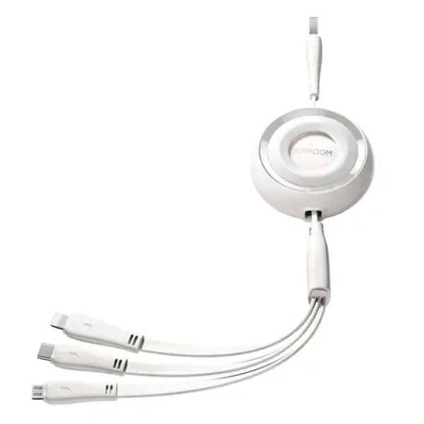 Joyroom S-A40 Nabíjecí kabel 3v1 USB-A (M) - USB-C + MicroUSB + Lightning (M) 3.5A 1m bílá (S-A40 White)