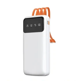 Dudao K6Pro 10000mAh bílá / Powerbanka / USB-C kabel / Lighting (82236)